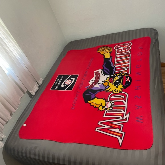 Rare Washington Wild Things Baseball Blanket - Picture 3 of 5